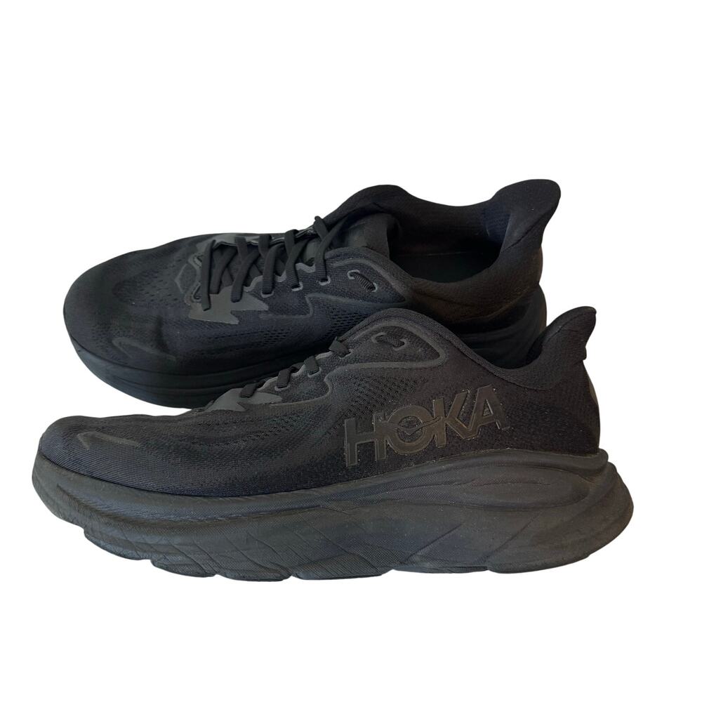 Hoka Clifton 10 Men’s Running Shoes Black Sneakers Size 12 Athletic Gym Workout